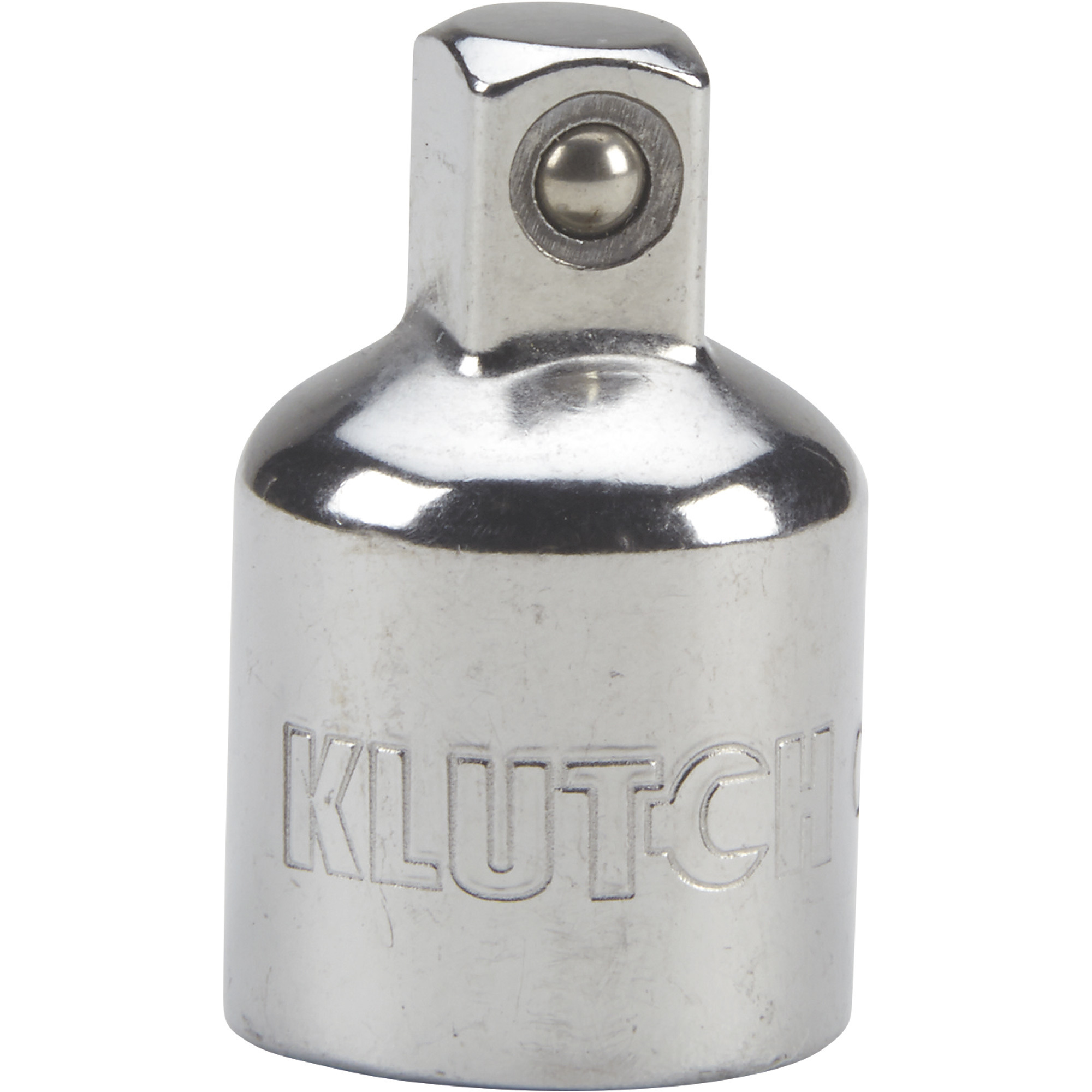 Klutch Socket Adapter, 3/8in.-F x 1/4in.-M, Chrome Vanadium Steel